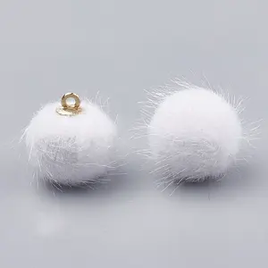 Faux Mink Fur Covered Pendants