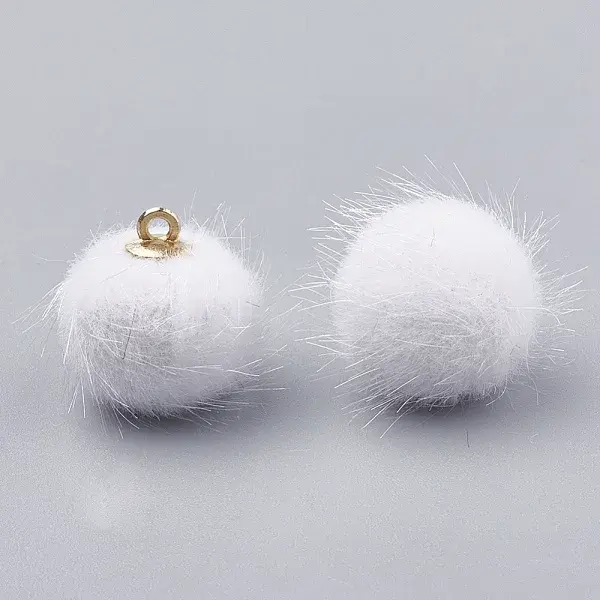 Faux Mink Fur Covered Pendants