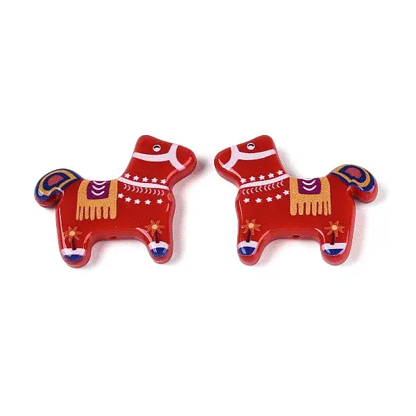 Printed Opaque Resin Beads