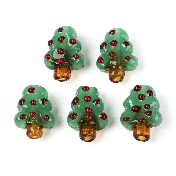 Christmas Handmade Lampwork Beads