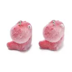 Flocking Opaque Resin Pendants