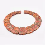 Towanite and Imperial Jasper Graduated Beads Strands