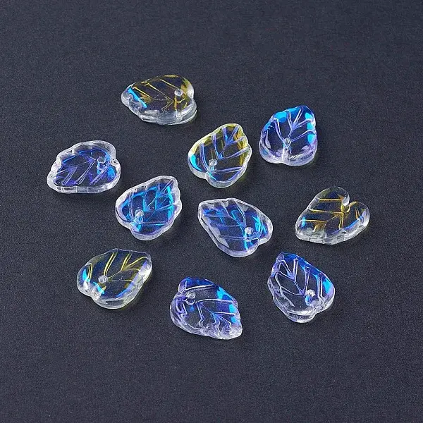 Electroplate Glass Charms