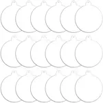 30Pcs Transparent Acrylic Big Pendants