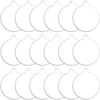 30Pcs Transparent Acrylic Big Pendants