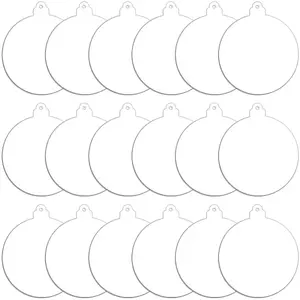30Pcs Transparent Acrylic Big Pendants