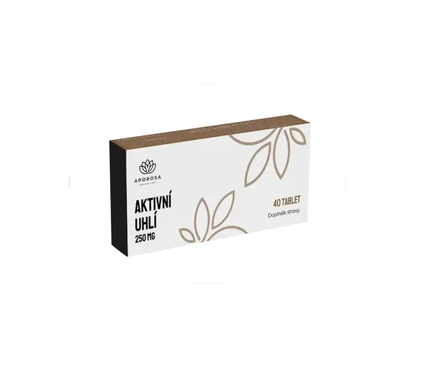 APOROSA Aktivní uhlí 250 mg 40 tablet