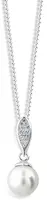 Cutie Jewellery Luxusný prívesok z bieleho zlata s pravou perlou a zirkónmi Z6304-3152-40-10-X-2