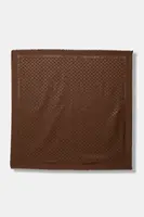 Šátek s příměsí hedvábí Karl Lagerfeld K/MONOGRAM