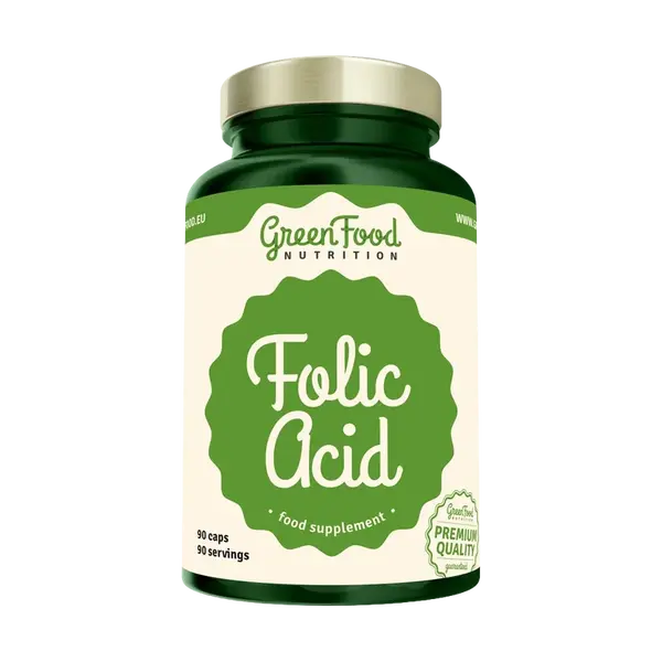 GREENFOOD NUTRITION Folic Acid 90 kapslí