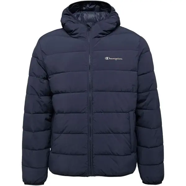 Champion HOODED Pánská zimní bunda, tmavě modrá, velikost
