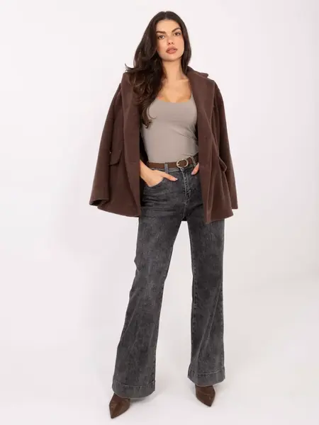 Dámský top na ramínka, tmavě béžový