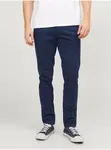 Tmavomodré chino nohavice Jack & Jones Marco