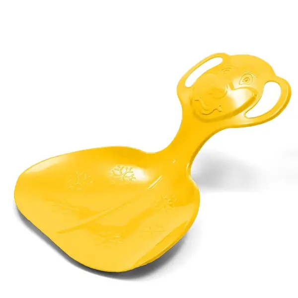Detský sánkovací klzák lopata COMFORT LINE M žltý