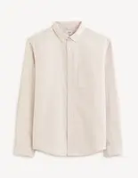 Pánská béžová košile Celio Daxfordmc