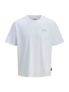 Jack & Jones Junior Tričko 'JJEARCHIVE'  tmavozelená / biela