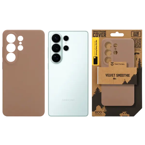 Zadní kryt Tactical Velvet Smoothie pro Samsung Galaxy S26 Ultra, mocha mousse