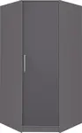 Rohová šatní skříň Smart SR4 Barva korpusu + barva dveří: Antracit