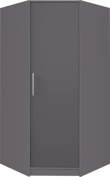 Rohová šatní skříň Smart SR4 Barva korpusu + barva dveří: Antracit
