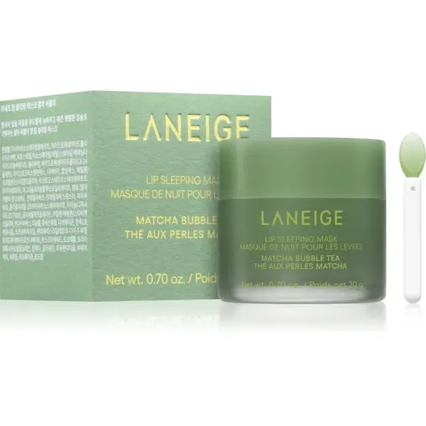 LANEIGE Lip Sleeping Mask noční regenerační maska na rty odstín Matcha Bubble Tea 20 g