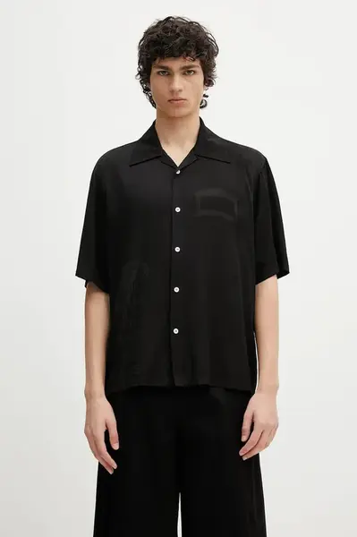 Košile Aries Ancient Column Satin Viscose Hawaiian Shirt