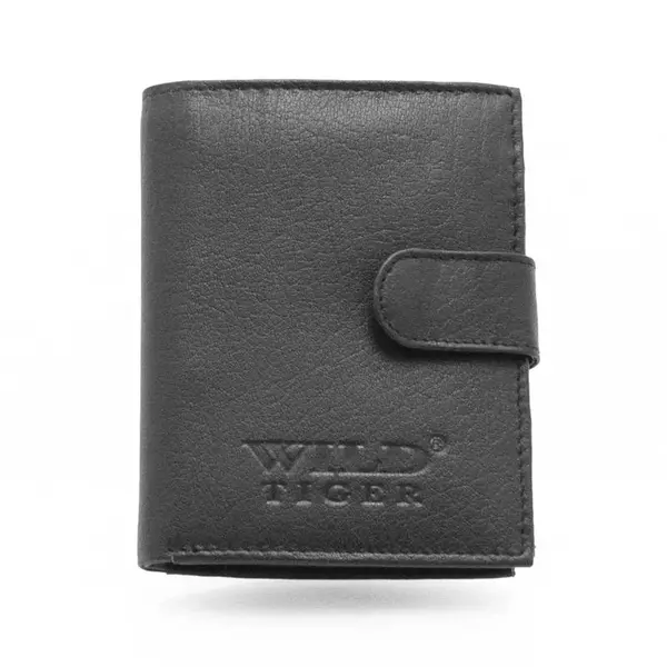 Pánská kožená peněženka černá - Wild Tiger Rares