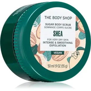 The Body Shop Shea Body Scrub cukrový telový peeling s bambuckým maslom 50 ml