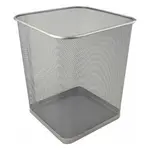 Odpadkový koš kovový 27x30cm, stříbrný