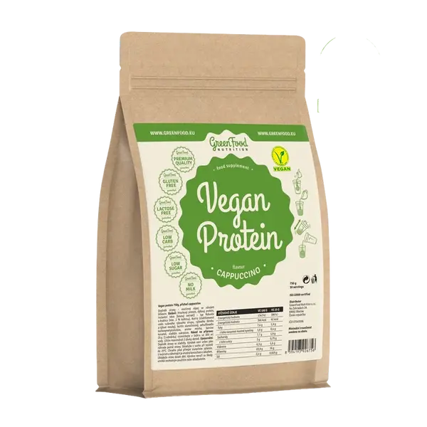 GREENFOOD NUTRITION Vegan Protein flavour Cappuccino 750 g