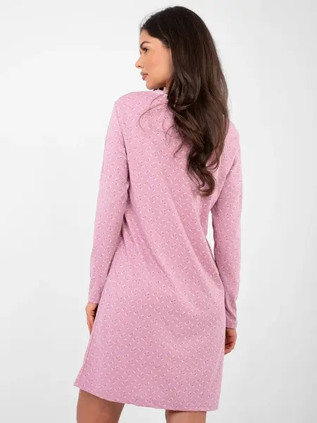 Dámska nočná košeľa v tmavoružovej farbe