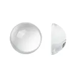 Transparent Half Round Glass Cabochons