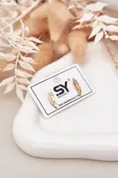 Zlaté náušnice Boto Leaf se zirkony