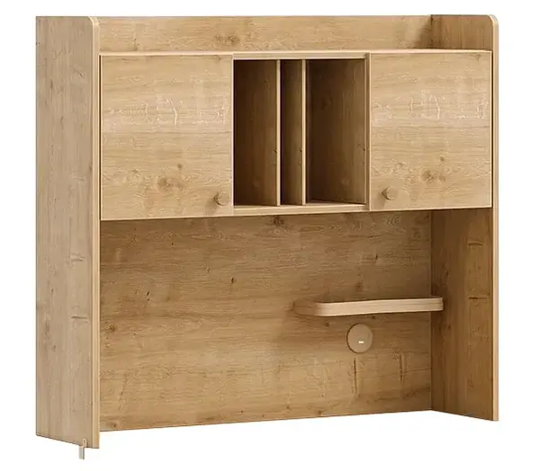 Nadstavec na písací stôl so skrinkami a usb cody - dub