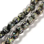 Handmade Dichroic Foil Glass Beads Strands