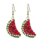 Glass Seed Beads Dangle Earrings
