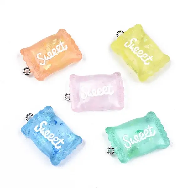 Transparent Resin Pendants