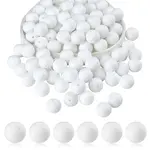 100Pcs Silicone Beads Round Rubber Bead 15MM Loose Spacer Beads for DIY Supplies Jewelry Keychain Making