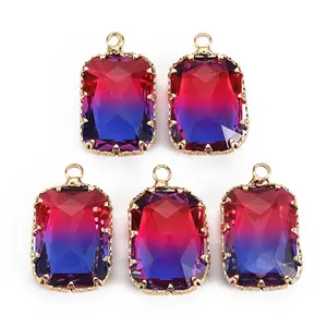 Gradient Color Glass Pendants