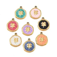 304 Stainless Steel Enamel Pendants