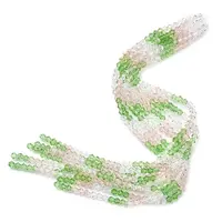 Transparent Gradient Color Glass Beads Strands