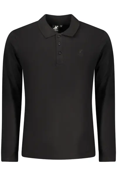 Černé pánské polokošile s dlouhým rukávem