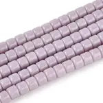 Opaque Solid Color Glass Beads Strands