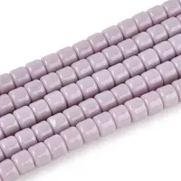 Opaque Solid Color Glass Beads Strands