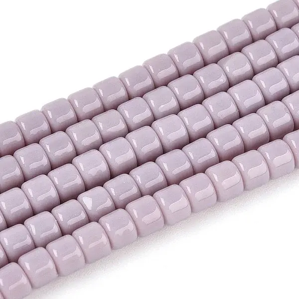 Opaque Solid Color Glass Beads Strands