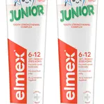 ELMEX Junior zubní pasta pro děti ve věku 6-12 let duopack 2 x 75 ml