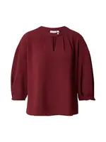 VILA Blúzka 'VIENYA'  vínovo červená