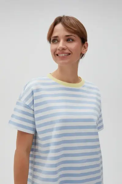 Marisse Women's Sweatshirt L-Bl-4605 L.Blue