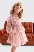 Dívčí šaty Abel&Lula růžová barva, mini, 5532