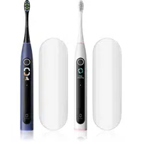 Oclean X Lite Set Duo pack sonický zubní kartáček DUO BALENÍ s cestovním pouzdrem Dark Blue+Grey