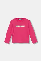 Dětské bavlněné tričko s dlouhým rukávem United Colors of Benetton